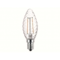 Blulaxa LED-Lampe 49087 Kerze Filament, E14, EEK: F, 2,5 W, 250 lm, 2700 K, gedreht