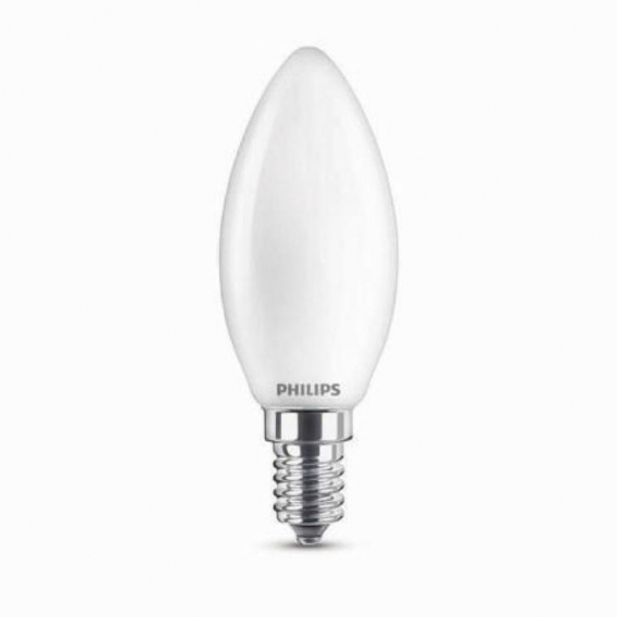 Philips LED Lampe ersetzt 40W, E14 Kerzenform B35, weiß, kaltweiß, 470 Lumen, nicht dimmbar, 1er Pack