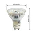 10x LED Lampen GU10 5W dimmbar, RA95 flimmerfrei, 230V Leuchtmittel warmweiß SEBSON