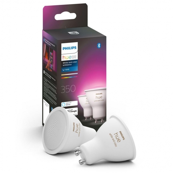 Philips Hue Bluetooth White & Color Ambiance LED GU10 4,3W 230lm Doppelpack