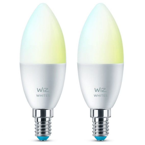 WiZ LED Smart Leuchtmittel in Weiß E14 B39 4,9W 470lm 2700-6500K 2er-Pack