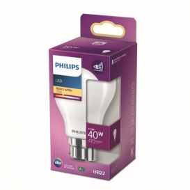 More about Philips LED-Lampe Äquivalent 40W B22 Warmweiß, nicht dimmbar, Glas