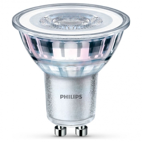 Philips LED Lampe ersetzt 50W, GU10 Reflektor MR16, klar, warmweiß, 335 Lumen, nicht dimmbar, 3er Pack