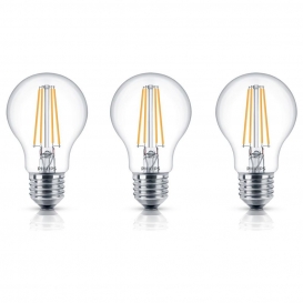 More about Philips LED Lampe ersetzt 60W, E27 Standardform A60, klar, warmweiß, 806 Lumen, nicht dimmbar, 3er Pack