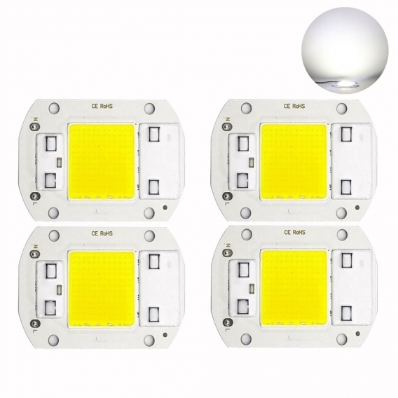 4 Stück 30W 6500K Kaltweiß AC110/220V Smart IC COB LED Chip für DIY Flutlicht