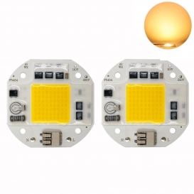 More about 2 Stück 50W 3000K Warmweiß AC85-265V Smart IC COB LED Chip für DIY Flutlicht