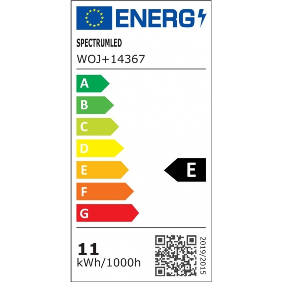 Spectrum LED Leuchtmittel G125 Globe 11W E27 opal 1250lm warmweiß 3000K 300°