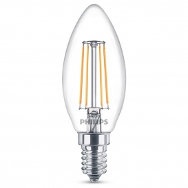 More about Philips LED Lampe ersetzt 40W, E14 Kerze B35, klar, warmweiß, 470 Lumen, nicht dimmbar, 3er Pack