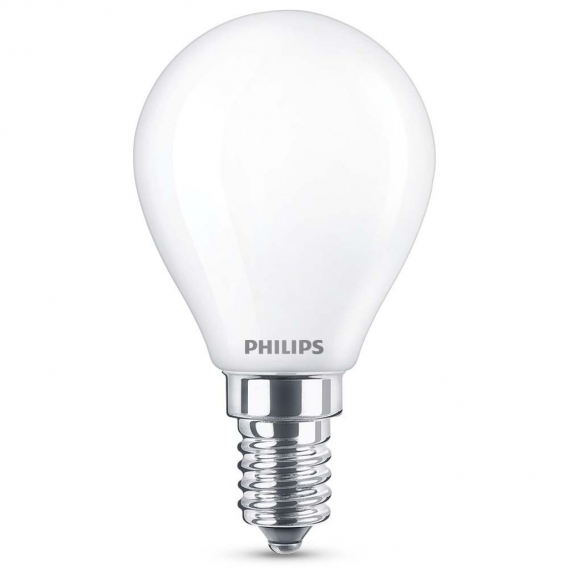 Philips LED Lampe ersetzt 60W, E14 Tropfenform P45, weiß, neutralweiß, 806 Lumen, nicht dimmbar, 1er Pack