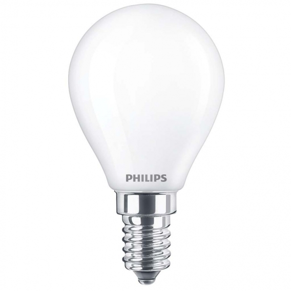 Philips LED Lampe ersetzt 60W, E14 Tropfenform P45, weiß, warmweiß, 470 Lumen, nicht dimmbar, 1er Pack