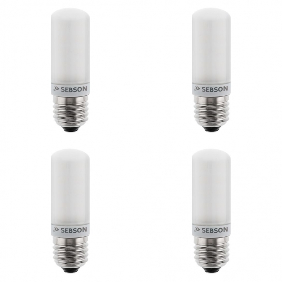 4x LED Lampen E27 4W warmweiss RA97 flimmerfrei LED Leuchtmittel Kolben SEBSON