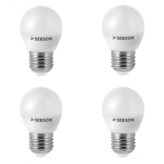 4x LED Lampen E27 6W warmweiss RA97 flimmerfrei LED Leuchtmittel Birne SEBSON