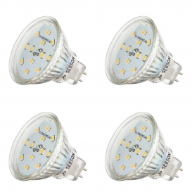 More about 4x LED Lampen MR16 GU5.3 warmweiß 5W RA97 flimmerfrei 12V DC Leuchtmittel SEBSON