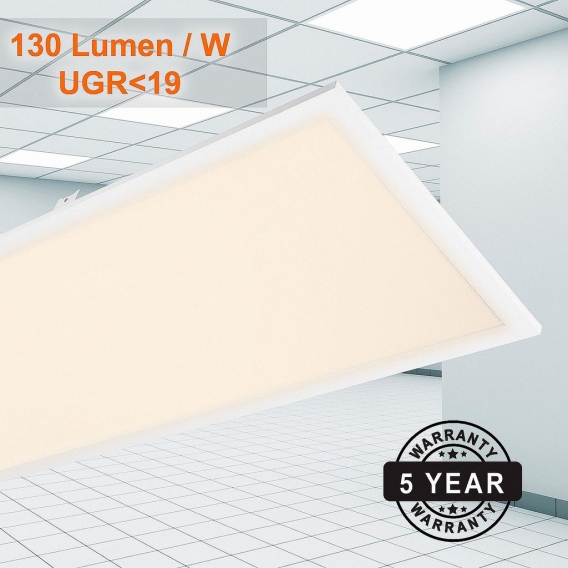 LED Einlegepanel UGR19 1195x295 40W (W) 830 Warmweiß Dali dimmbar