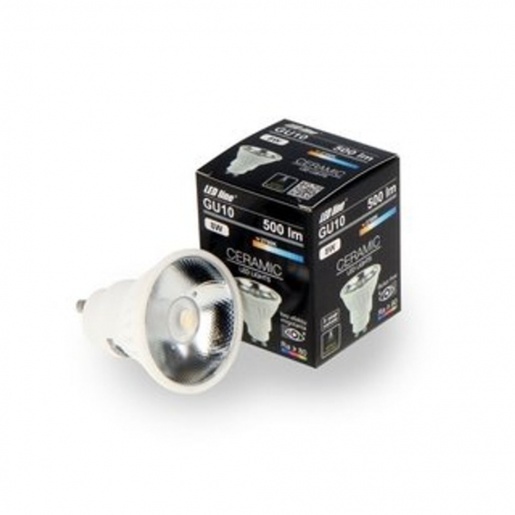 3x LED Leuchtmittel | GU10 | COB | 8W | 12° | 500 Lumen | Glühbirne | Glühlampe | Spot | Stromsparend | 2700K warmweiß