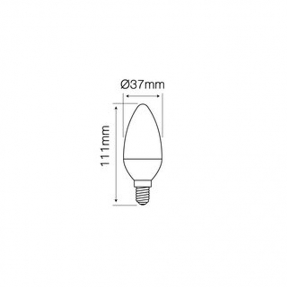 3er Pack LED | E14 C37 | Leuchtmittel | Lampe | Birne | Leuchte | Beleuchtung | Form: Kerze | 9W | 992 Lumen | Dimmbar | neutral