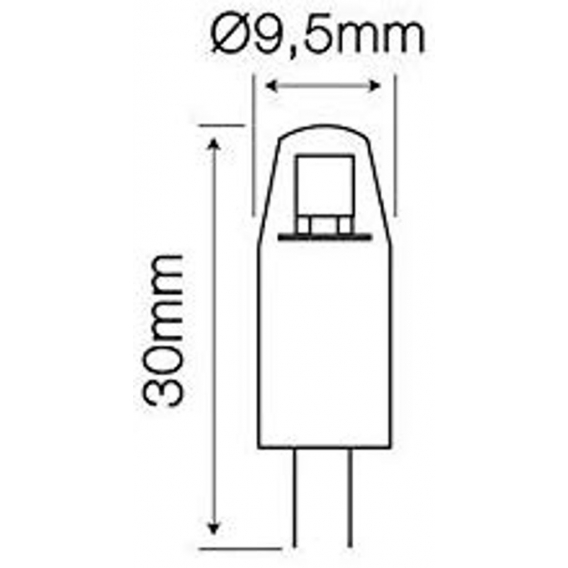 G4 COB | LED Leuchtmittel | 1,5 Watt | 12V | 120 Lumen | Stiftsockel | Stecklampe | Lampe | Birne | warmweiß | 10x Stück