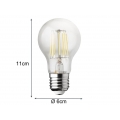 Filament LED dimmbar E27 Leuchtmittel Glühlampe Klares Glas 7 Watt 806lm 2700K