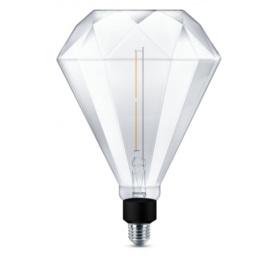 Philips LED diamond giant ersetzt 35W, E27, warmweiß, 2000 Kelvin, 400 Lumen, Dekolampe, dimmbar,