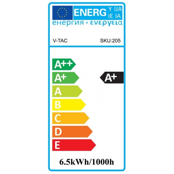 V-TAC strahler Samsung VT-257 6,5W GU5.3 led 4000K 450lm weiß