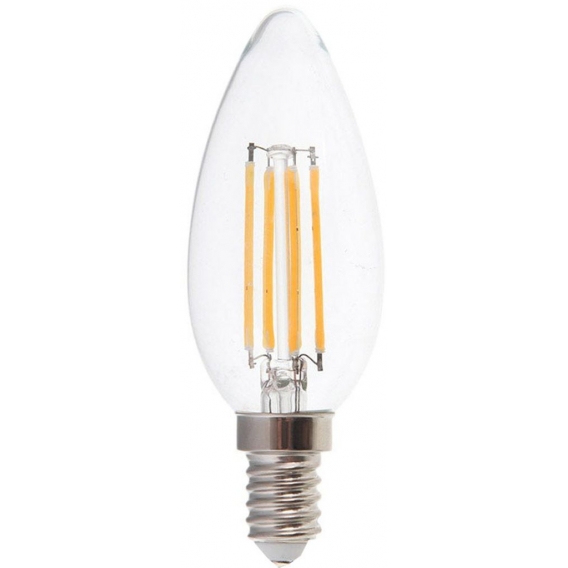 V-TAC lED-Lampe VT-2127 E14 6W 2700K 3,5 x 10 cm Glas transparent