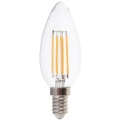 V-TAC lED-Lampe VT-2127 E14 6W 2700K 3,5 x 10 cm Glas transparent