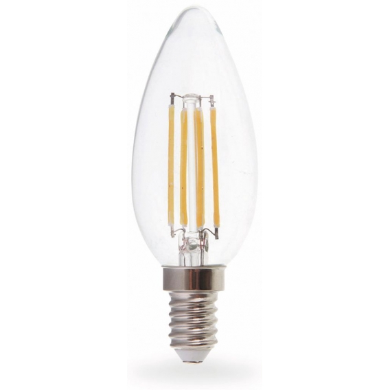 V-TAC lED-Lampe VT-2127 E14 6W 2700K 3,5 x 10 cm Glas transparent