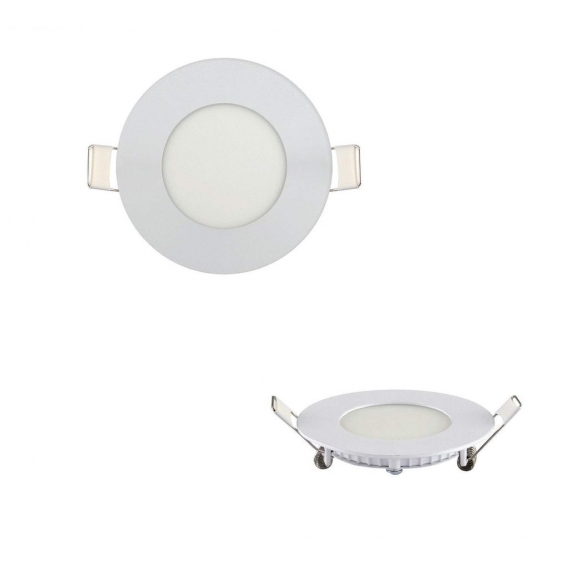 2x 3W LED Panel Einbaustrahler Spot Einbauleuchte Neutralweiß 4200K 160 Lumen Deckenleuchte Rund