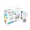 V-TAC LED-Lampe VT-2176(7362), E27, EEK: F, 5,5 W, 470 lm, 2700 K, 3 Stück