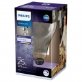 Philips LED Lampe ersetzt 25W, E27, Birne - A160, klar, Rauchglas, 270lm, dimmbar, 1er Pack [EEK A]