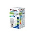 V-TAC lED-Lampe VT-246 G45 E27 5,5W 3000K 470lm weiß