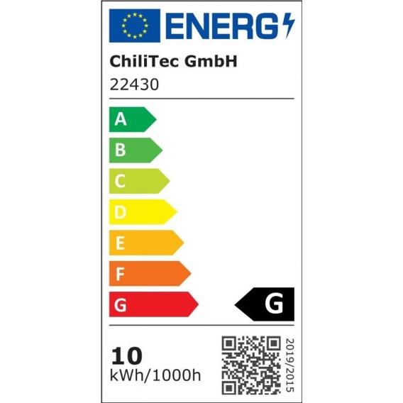 ChiliTec LED-Lampe G70, E27, EEK: G, 10 W, 800 lm, 3000 K, 3 Stufen Dimmbar