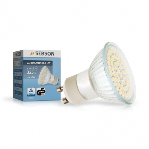 LED Lampe GU10 kaltweiß 6500K 4W / 30W Leuchtmittel Strahler Spot 230V SEBSON