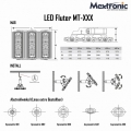 LED Fluter MT-A03 200W Tagweiß 26000 Lumen IP65 CRI＞80