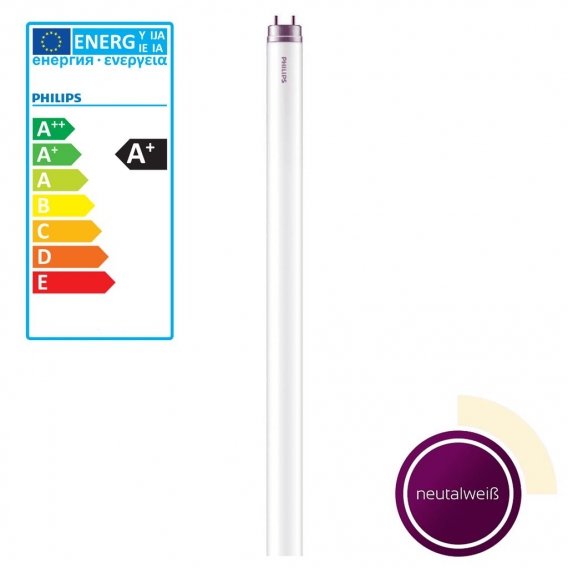 Philips LED Tube Leuchtstofflampe Ersetzt 54W G13 T8 1500mm neutralweiß nicht dimmbar 1er Pack