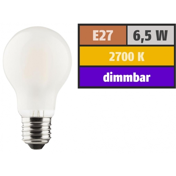 Müller-Licht LED-Lampe Birnenform Retro 6,5W 230V E27 810lm 2700K dimmbar warmweiß (400179)