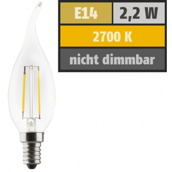 Müller-Licht LED-Lampe E14, EEK: F, 2W, 250 lm, 2700 K