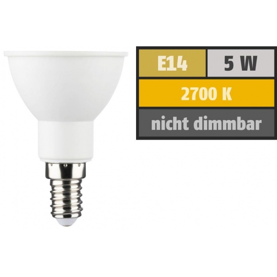 Müller-Licht LED-Lampe E14, EEK: G, 5 W, 350 lm, 2700 K