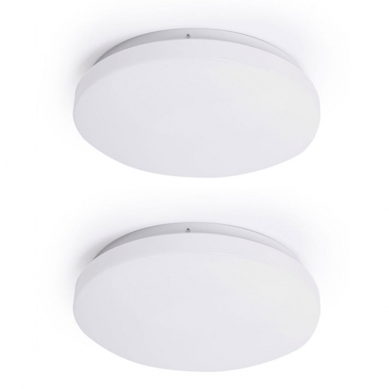 2x LED Deckenlampe, Sterneneffekt CCT Schaltung, DxH 25,5 x 5,5cm