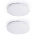 2x LED Deckenlampe, Sterneneffekt CCT Schaltung, DxH 25,5 x 5,5cm