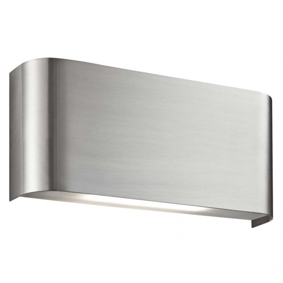 LED Up & Down Wandleuchte, Silber, 18 cm, WALL