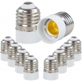 AcserGery 10 STÜCKE E27 auf E14 Lampensockel Adapter Sockel Adapter Konverter Lampensockel Adapter Konverter Halter für Halogen 