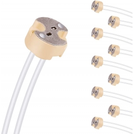 More about AcserGery MR16 GU5.3 Lampenfassung, Standard-Keramik-MR16-Fassungen mit 15 cm Kabel, MR16-Anschluss für LED- und Halogenlampen, 