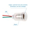 AcserGery 20 STÜCKE E10 Fassungen Lampensockel E10 LED Lampenfassung E10 Fassungen E10 für LED-Lampen E10 mit Kabel, für Experim