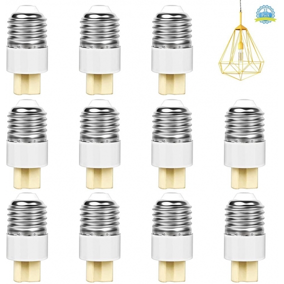 Pyzl E27 Auf G9 Lampensockel Adapter Konverter 12 Stück 220V 5A Lampenfassung Adapter 150° Hitzebeständig Keramik Lampensockel K