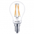 Philips LED Lampe ersetzt 25 W, E14 Tropfenform P45, klar, warmweiß, 270 Lumen, dimmbar, 4er Pack