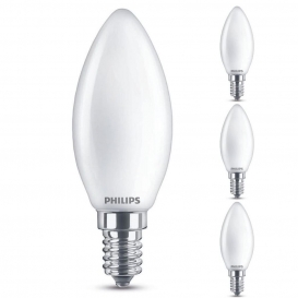 More about Philips LED Lampe ersetzt 40 W, E14 Kerzenform B35, weiß, warmweiß, 475 Lumen, dimmbar, 4er Pack