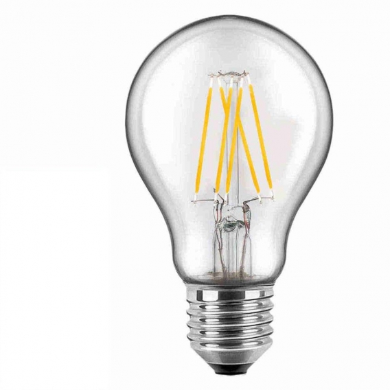 LED Filament Birnenformlampe Glas klar 7 Watt E27 2700 Kelvin - Blulaxa