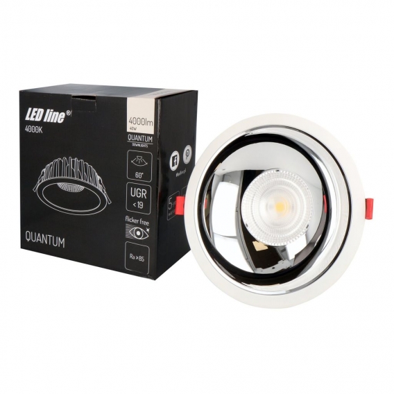 LED-Line® Downlight 40W 4000 Lumen 4000K Quantum Deckenleuchte Lampe Ø217mm