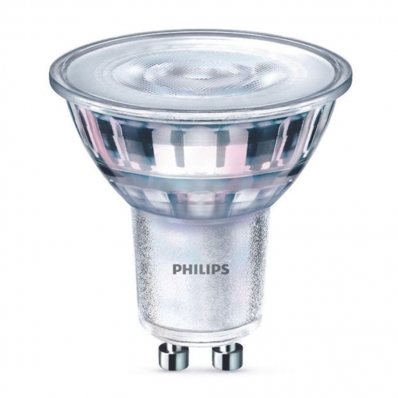 Philips LED Lampe ersetzt 50W, GU10 Reflektor PAR16, klar, warmweiß, 345 Lumen, dimmbar, 4er Pack